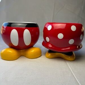 Disney Mickey & Minnie Mouse Flower Succulent Pots Planters- flaws read